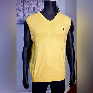 Brand new Ralph Lauren Yellow vest. Size LT big & tall